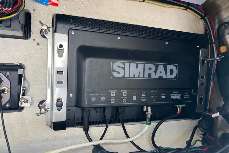  Yacht Photos Pics Simrad marine electronics system installed on a 2015 SeaVee 390Z boat.