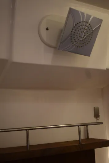 Me Yacht Photos Pics Showerhead and rail in 2021 Regal 42 Fly yacht bathroom.