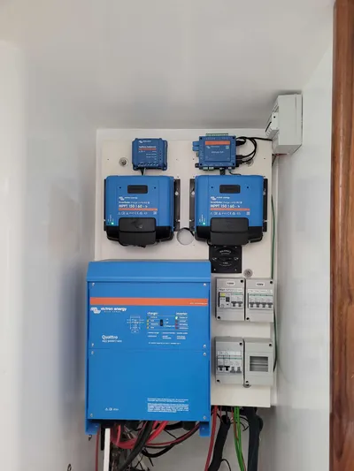 Stella Maris Yacht Photos Pics Electrical system with Victron Energy components in a Custom 50 Len Jenkins, 2016 model.