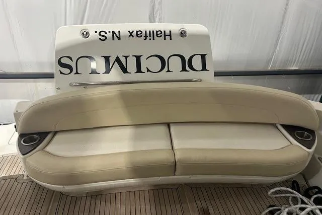  Yacht Photos Pics 2014 Meridian 441 Sedan boat with beige seating, docked in Halifax, N.S.