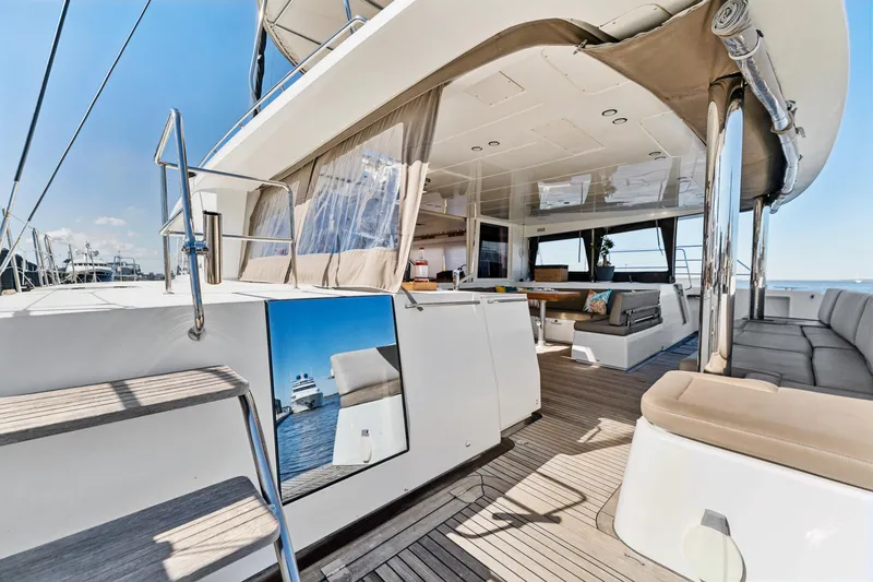 Worth The Wait Yacht Photos Pics Luxurious 2012 Lagoon 560 yacht interior with spacious seating and modern design.