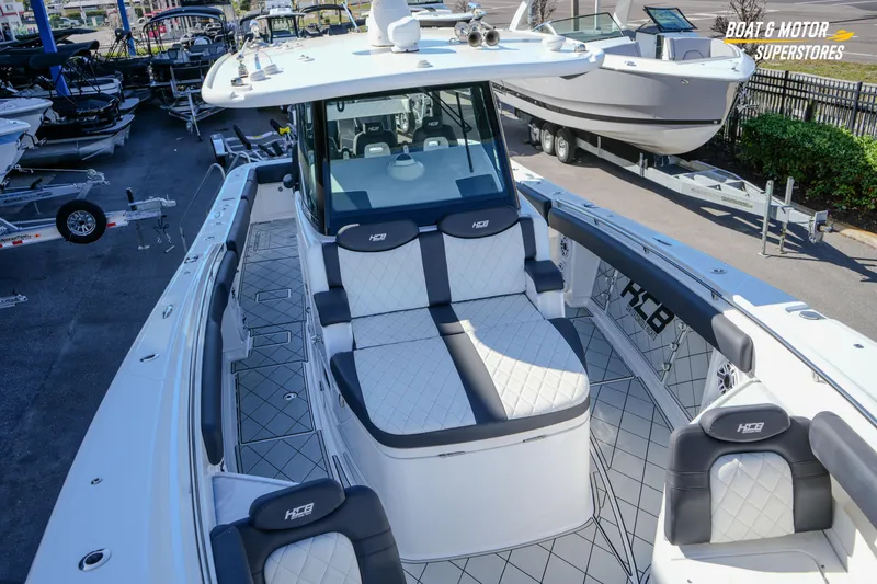  Yacht Photos Pics 2023 HCB 39 Speciale luxury boat with sleek design and comfortable seating.