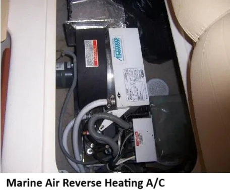 Arcadia Yacht Photos Pics Marine air reverse heating A/C unit in 2005 Mainship 34 Pilot Rum Runner II.
