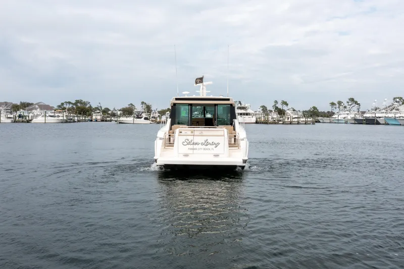 Silver Lining Yacht Photos Pics 2015 Tiara Yachts 44 Coupe- SILVER LINING- Transom