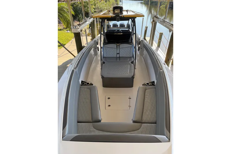  Yacht Photos Pics 2017 Nor-Tech 390 Sport Center Console boat with spacious seating and sleek design.