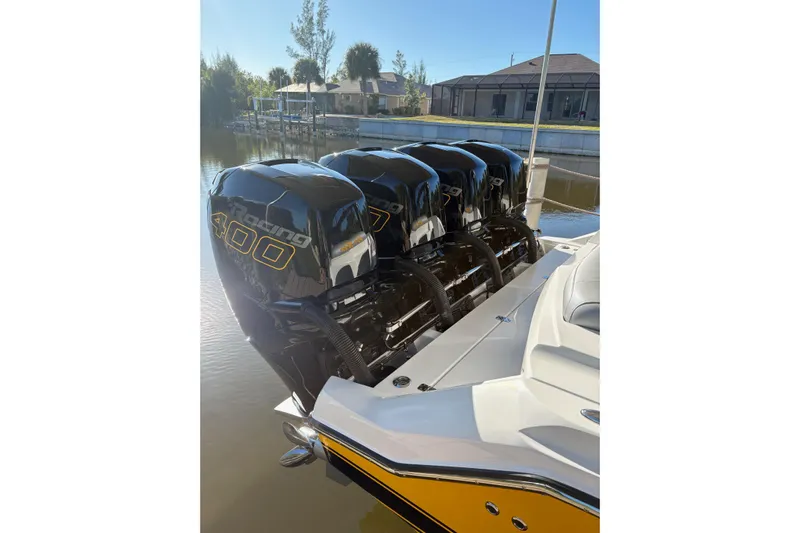  Yacht Photos Pics 2017 Nor-Tech 390 Sport Center Console with quad Mercury Racing 400 engines.