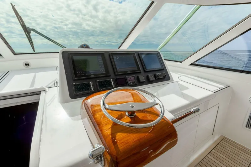 Up To It Yacht Photos Pics 2015 Viking 52 Sport Tower- UP TO IT- Helm