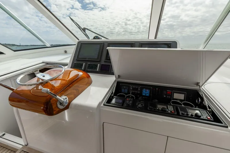 Up To It Yacht Photos Pics 2015 Viking 52 Sport Tower- UP TO IT- Helm