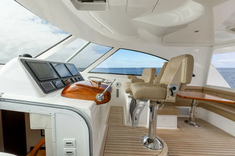 Up To It Yacht Photos Pics 2015 Viking 52 Sport Tower- UP TO IT- Helm