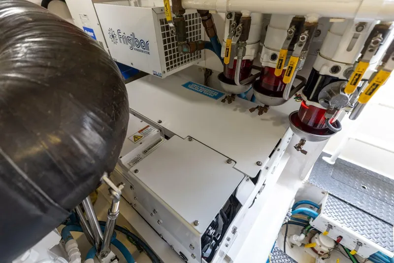 Up To It Yacht Photos Pics 2015 Viking 52 Sport Tower- UP TO IT- Engine Room