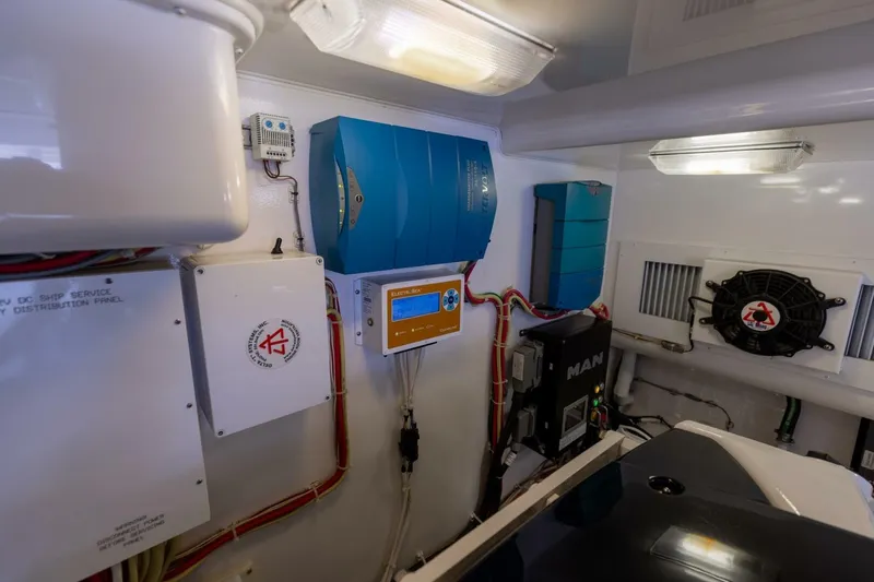 Up To It Yacht Photos Pics 2015 Viking 52 Sport Tower- UP TO IT- Engine Room