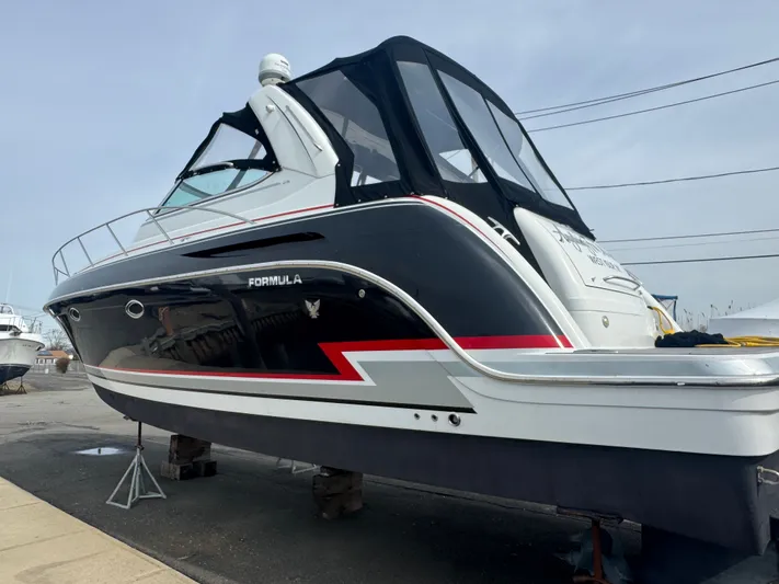 Anything For Me Too Yacht Photos Pics 2014 Formula 37 Performance Cruiser docked at harbor.