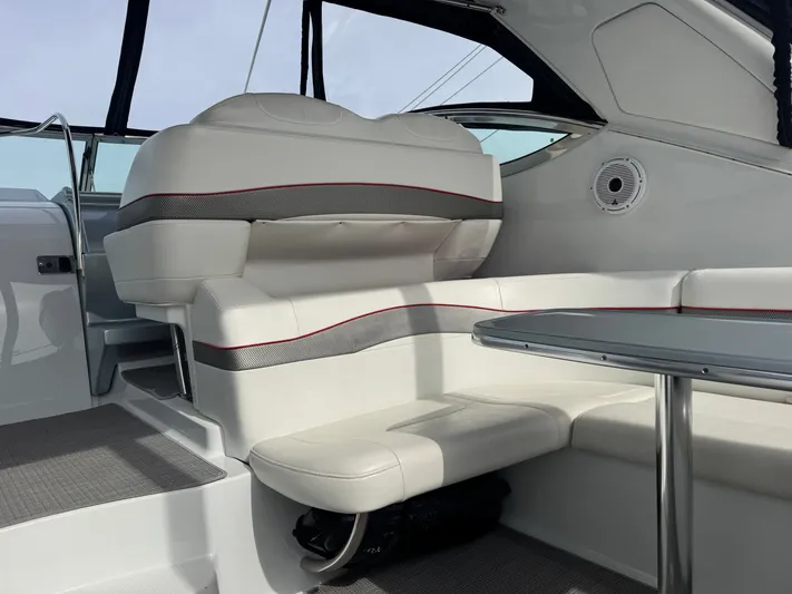 Anything For Me Too Yacht Photos Pics Interior of 2014 Formula 37 Performance Cruiser with seating area.
