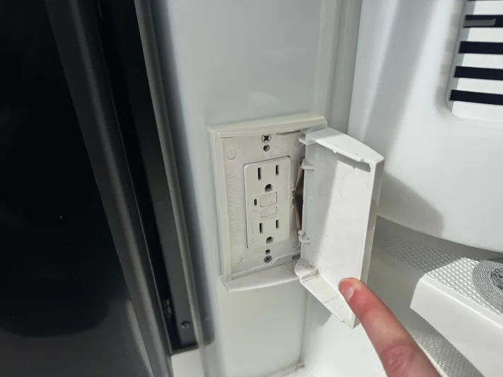 Anything For Me Too Yacht Photos Pics GFCI outlet on a 2014 Formula 37 Performance Cruiser.