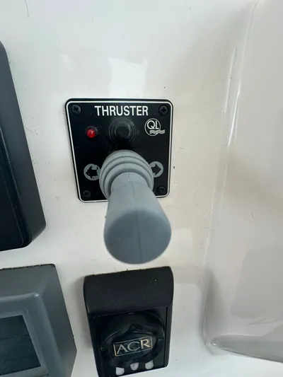 Scoutabout Yacht Photos Pics Thruster control on a 2007 Tiara Yachts Sovran.