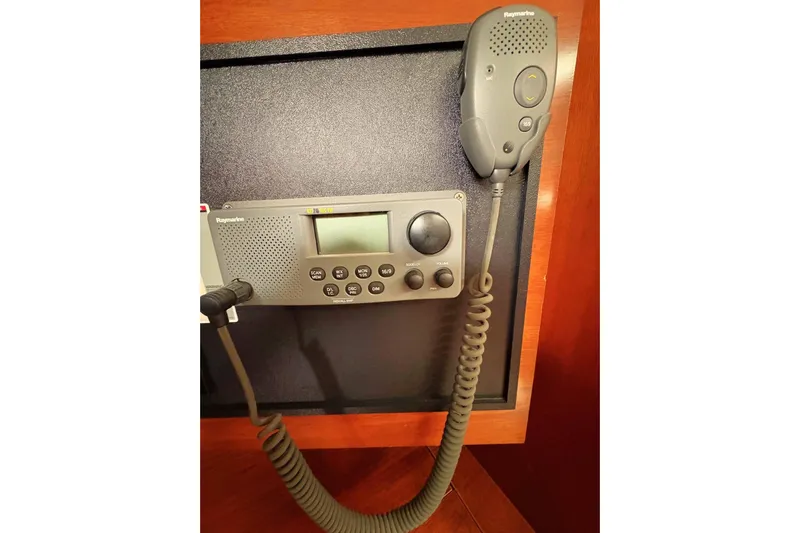 Brown Sugar Yacht Photos Pics VHF radio system on a 2005 Beneteau First 47.7 yacht.