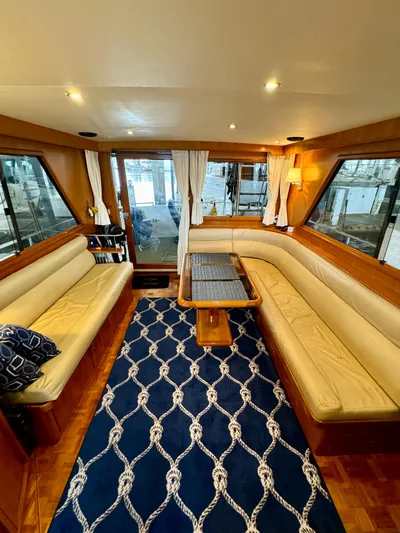 Odyssey Yacht Photos Pics Salon Aft View