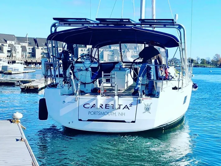 Caretta2 Yacht Photos Pics 2018 Jeanneau 54 yacht docked in Portsmouth, NH marina.