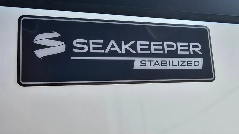  Yacht Photos Pics Seakeeper Stabilized logo on 2021 Regal 38 SAV boat.