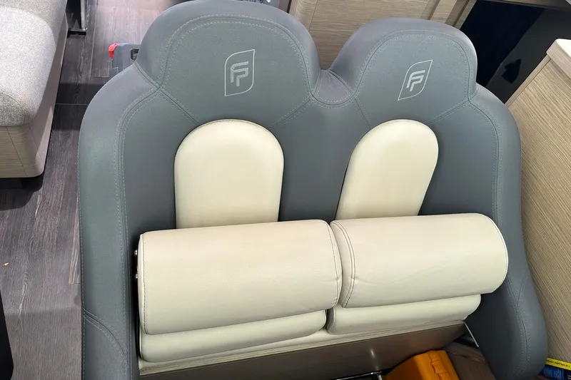 Vie Pure Yacht Photos Pics Luxury seating on 2021 Fountaine Pajot MY4.S yacht, featuring elegant design and comfort.