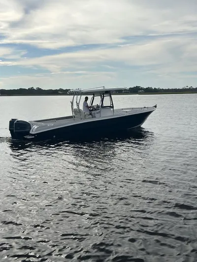  Yacht Photos Pics Custom Shark Fin R321 boat cruising on calm waters, 2025 model.