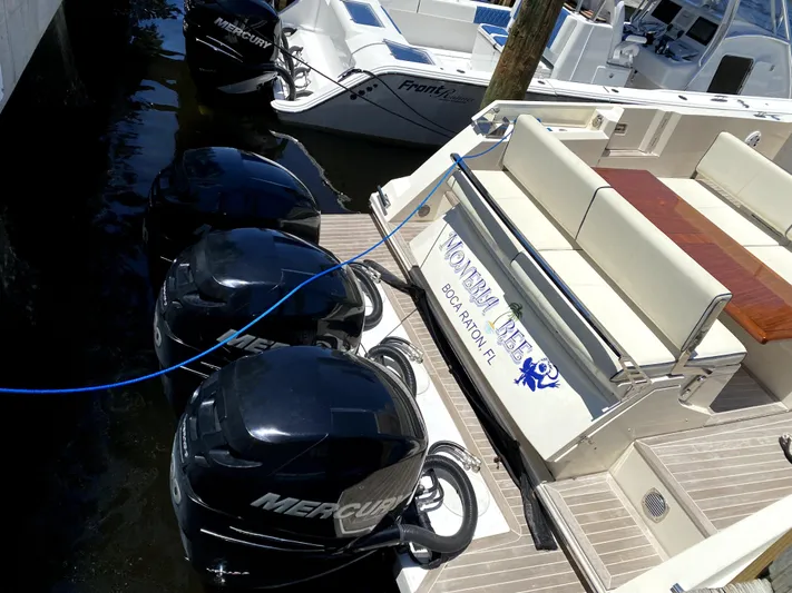  Yacht Photos Pics Azimut Atlantis Verve Outboard 2014 with Mercury engines docked in Boca Raton, FL.