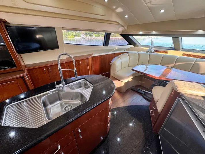 No Name Yacht Photos Pics Marquis 59 - Galley, Dinette