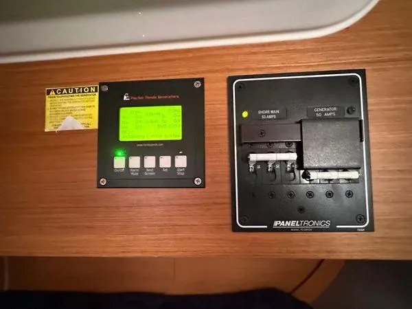 Epiphany Yacht Photos Pics Electrical control panel on a 2022 Dufour 430 yacht.