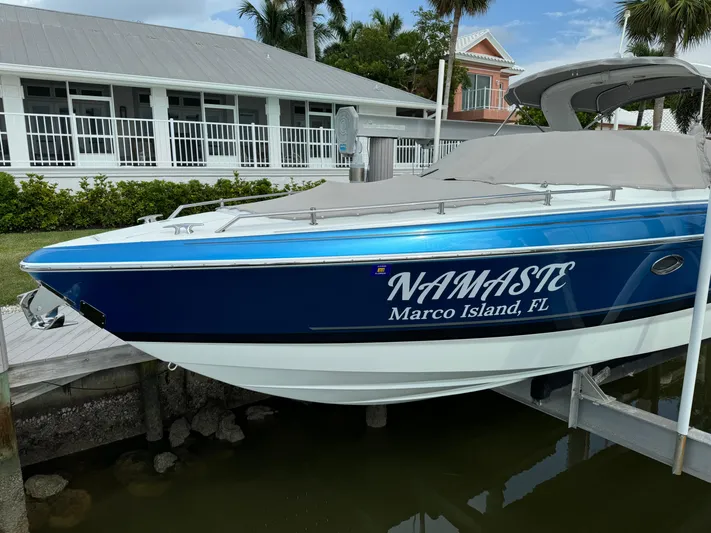 Namaste Yacht Photos Pics 2019 Formula 310 Bowrider OB boat named "Namaste" docked in Marco Island, FL.