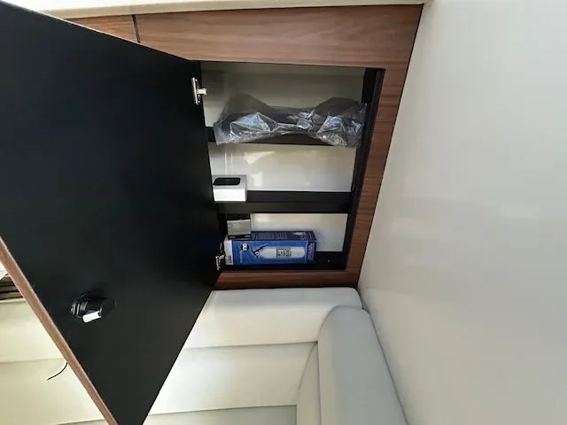  Yacht Photos Pics Open cabinet in Boston Whaler 350 EX 2021 boat.