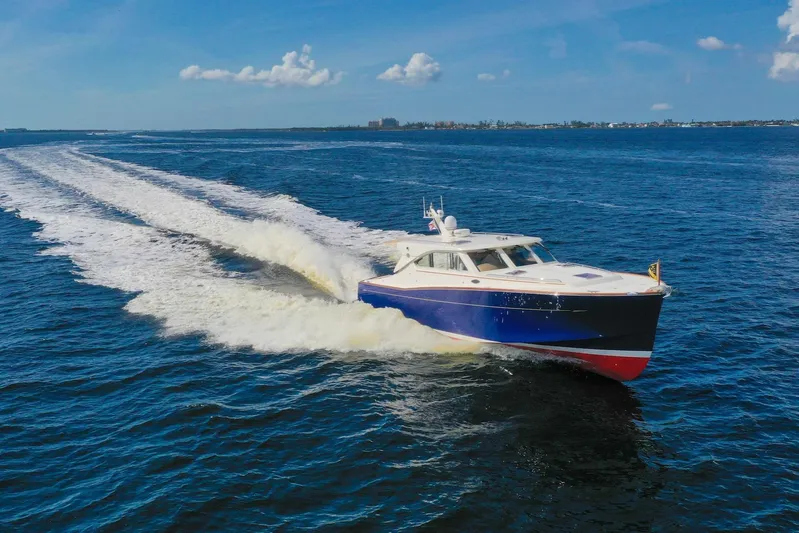 Lady Di Yacht Photos Pics 2007 Oyster LD43 yacht cruising on open blue water under clear skies.