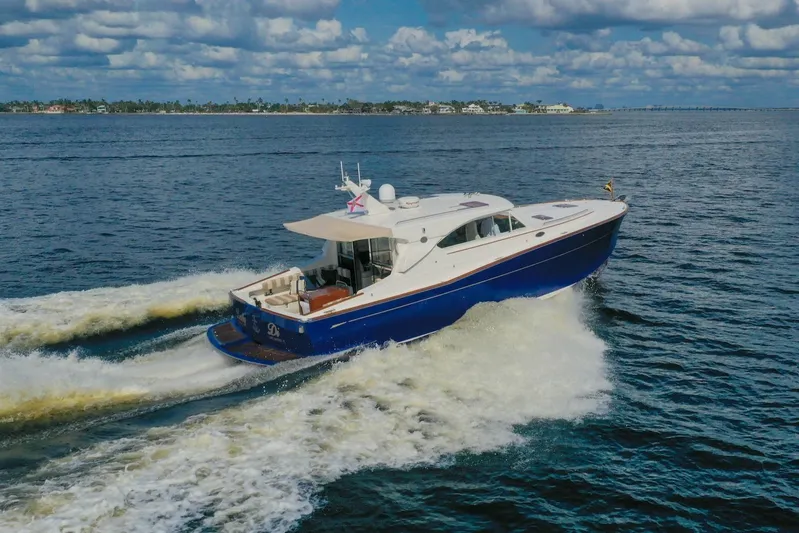 Lady Di Yacht Photos Pics 2007 Oyster LD43 yacht cruising on open water under a partly cloudy sky.