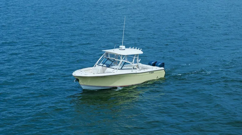 Patsy Ru Yacht Photos Pics 2016 Grady-White 285 Freedom boat cruising on open water.