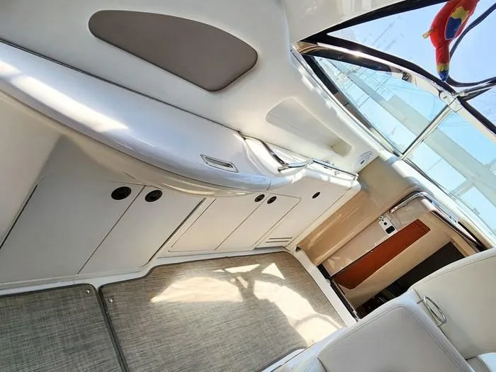  Yacht Photos Pics Interior of 1999 Sea Ray 460 Sundancer yacht, featuring sleek cabinetry and modern design.