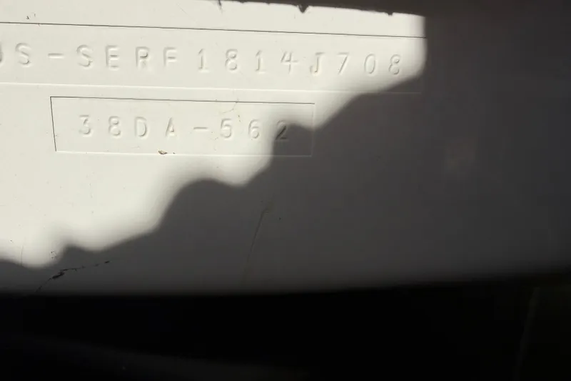  Yacht Photos Pics Hull identification number on 2008 Sea Ray 38 Sundancer boat.