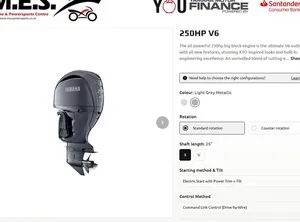 2021 Yamaha Outboards F250 V6 4.2L 250hp