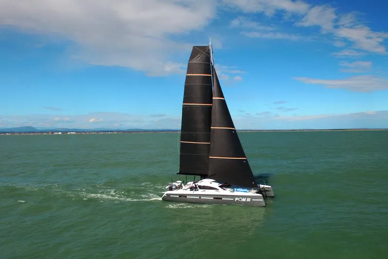 Pom III Yacht Photos Pics 2018 Outremer 5X genoa and main sail
