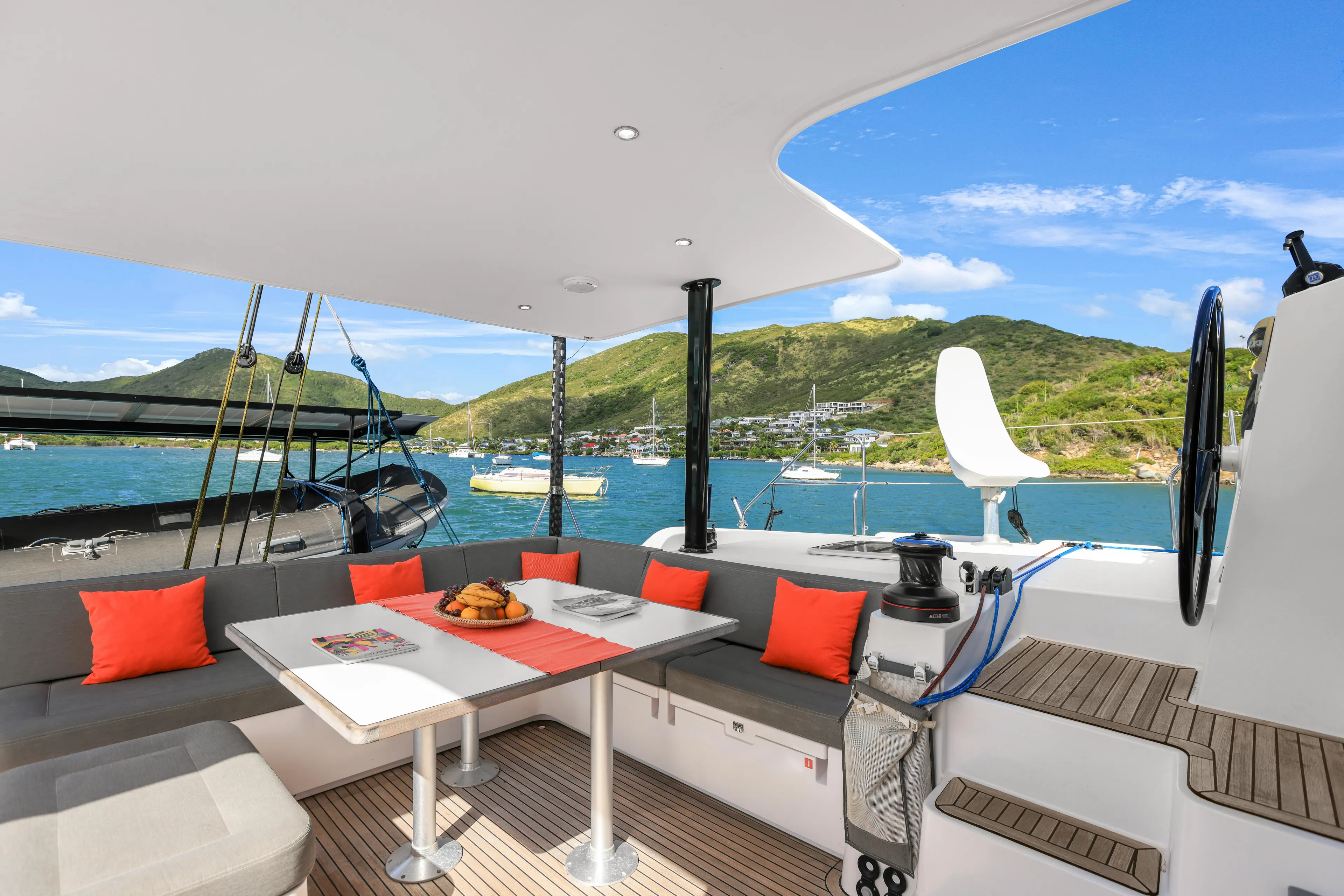 Pom III Yacht Photos Pics Outremer 5X Cockpit 2018