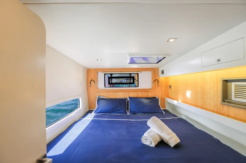 Pom III Yacht Photos Pics Outremer 5X 2018 rear cabin