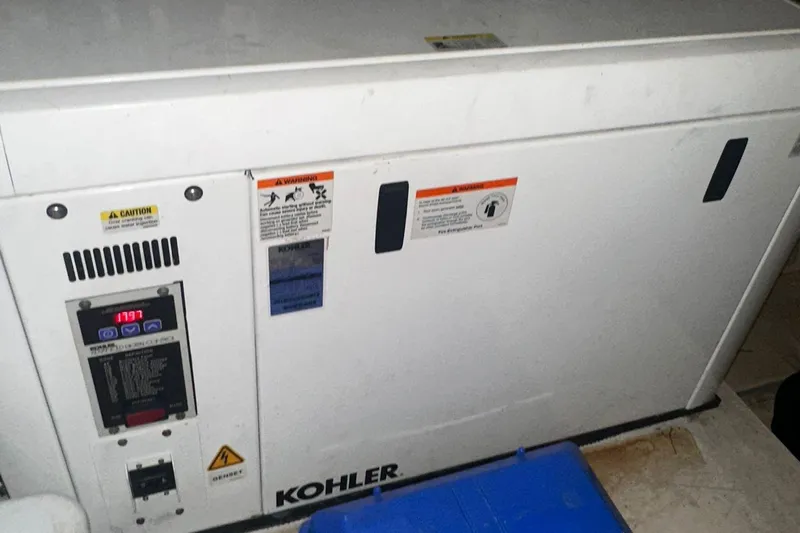 Encore Yacht Photos Pics Kohler generator in 2015 Azimut 55S yacht engine room.
