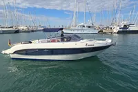 2007 Cranchi CSL 27 boat named "Emma" docked in a marina with other yachts.