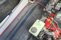 Engine compartment of a 2007 Cranchi CSL 27 boat, showing detailed components and wiring.