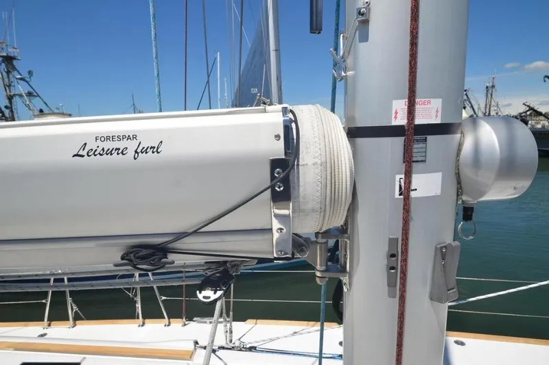 Leah Yacht Photos Pics 2014 Jeanneau Sun Odyssey 469 sailboat with Forespar Leisure Furl system.