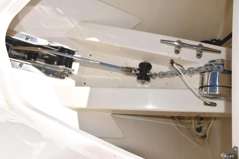 Erika Ray Yacht Photos Pics Thru stem anchor system with windlass