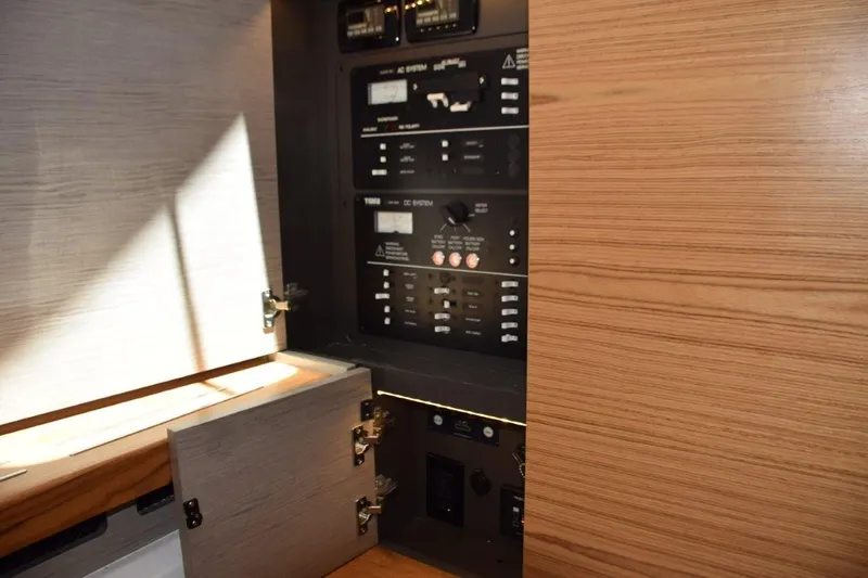 Erika Ray Yacht Photos Pics Electrical panel inside cabin door