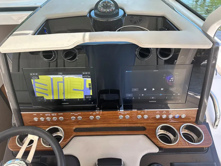 Erika Ray Yacht Photos Pics Updated helm wood trim dashboard