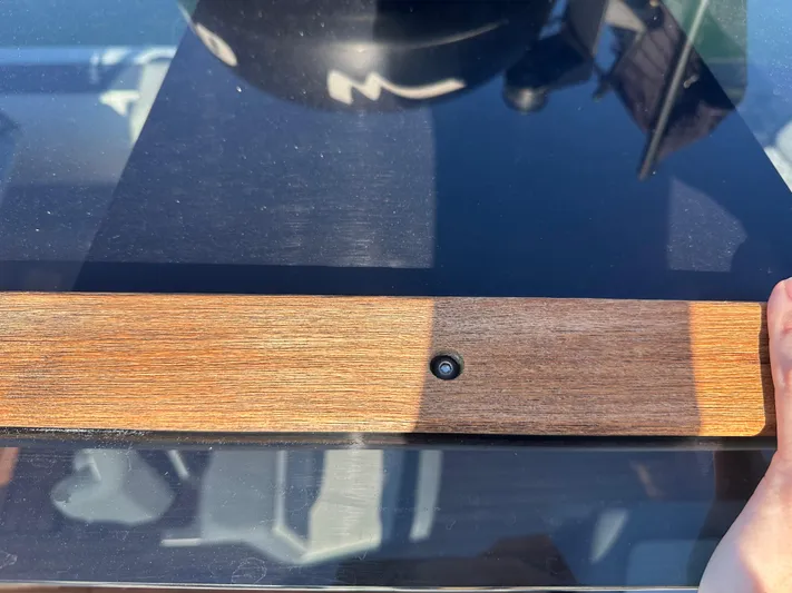  Yacht Photos Pics Wooden panel on Technohull SEADNA 999 G5 ST boat dashboard, 2020 model.