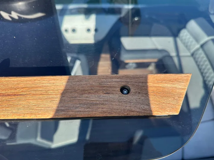  Yacht Photos Pics Wooden detail on a 2020 Technohull SEADNA 999 G5 ST boat interior.
