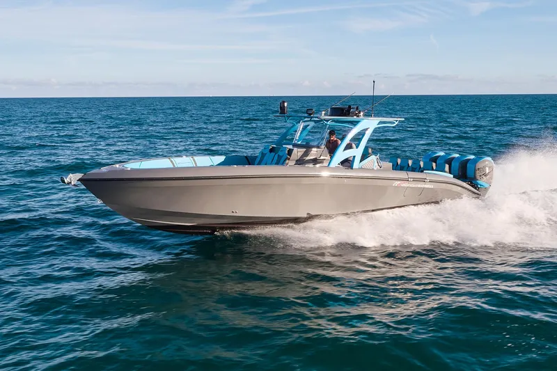 Do Better Yacht Photos Pics 2021 Midnight Express 37 Open boat cruising on open water.