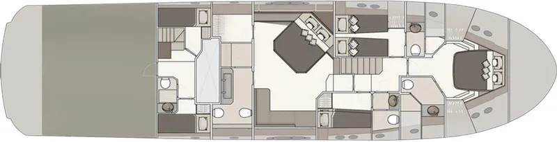 Crazy Diamond Yacht Photos Pics Floor plan of 2016 Monte Carlo Yachts MCY 70 luxury yacht.